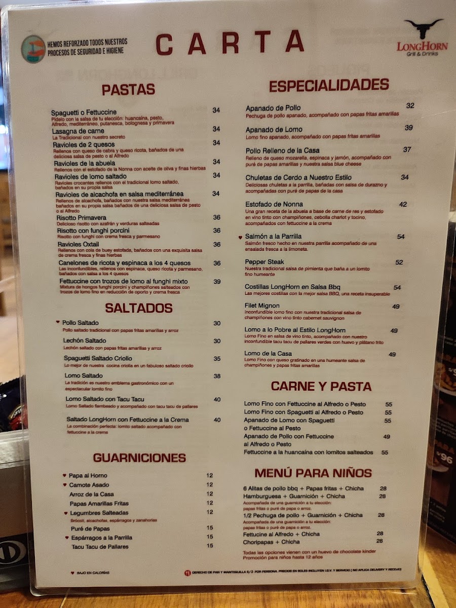 Menu Longhorn Grill & Drinks - Cajamarca-2